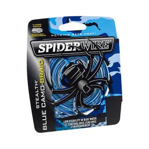 Spiderwire Stealth Blue Camo-Braid - 125 yards Braided Fishing Line