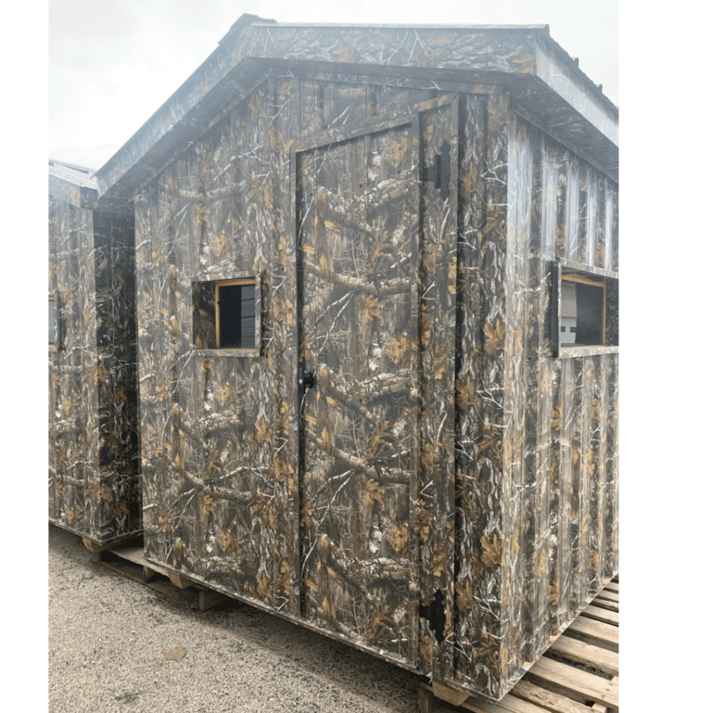 AMISH MADE 6'x6' STEEL CAMO DEER BLIND Northwoods Wholesale Outlet