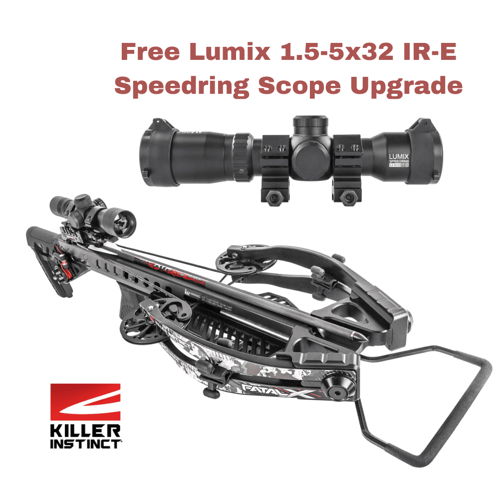 KILLER INSTINCT FATAL X CROSSBOW W/RDC WITH UPGRADED SPEEDRING SCOPE
