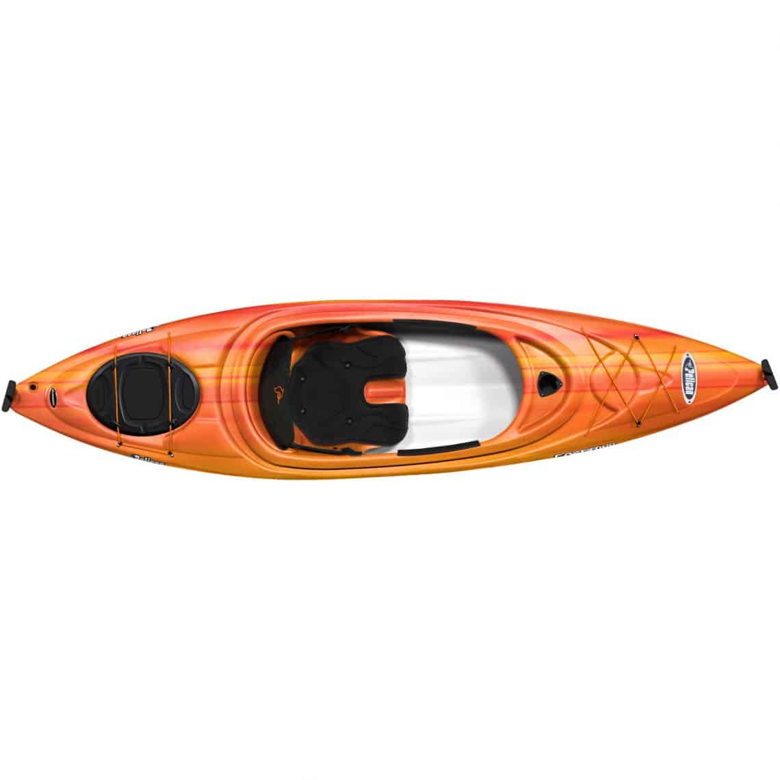 PELICAN FAZER 100 SIT IN KAYAK RED/YELLOW Northwoods Wholesale Outlet